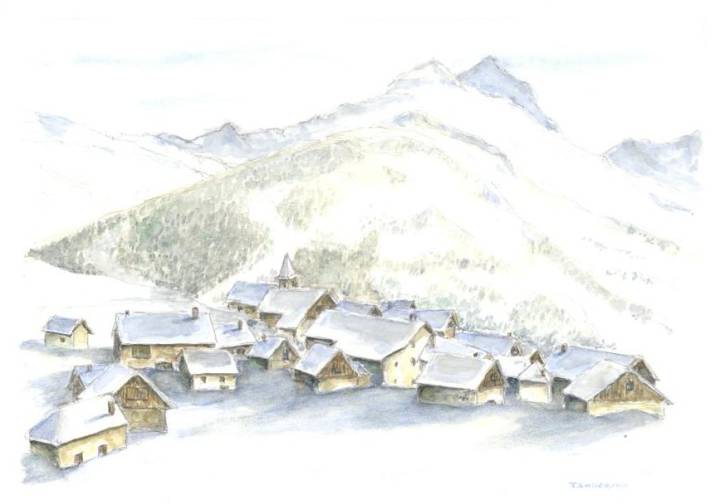 Le hameau du col par Thierry 